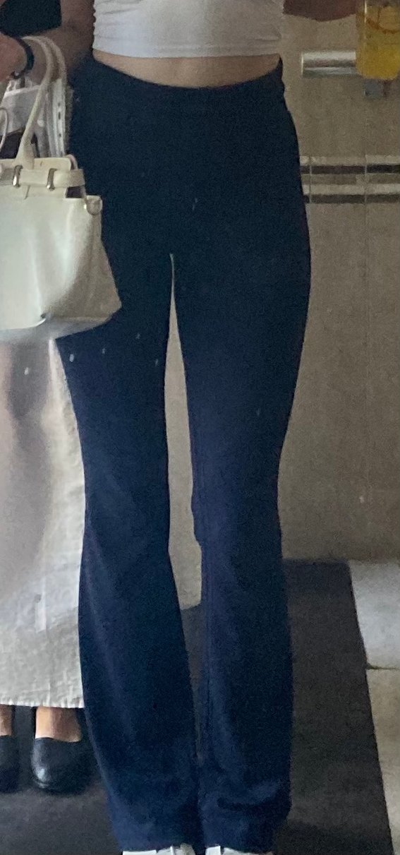 Addax Lacivert Yumuşak Wide Leg Tayt Pantolon - Görsel 4