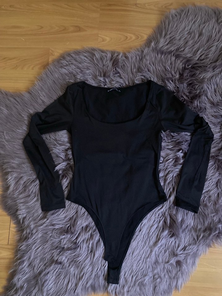 Trendyol Siyah Uzun Kollu Kadın Çıtçıtlı Body - Görsel 2