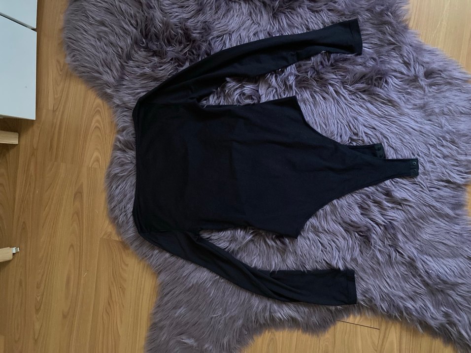 Trendyol Siyah Uzun Kollu Kadın Çıtçıtlı Body - Görsel 3