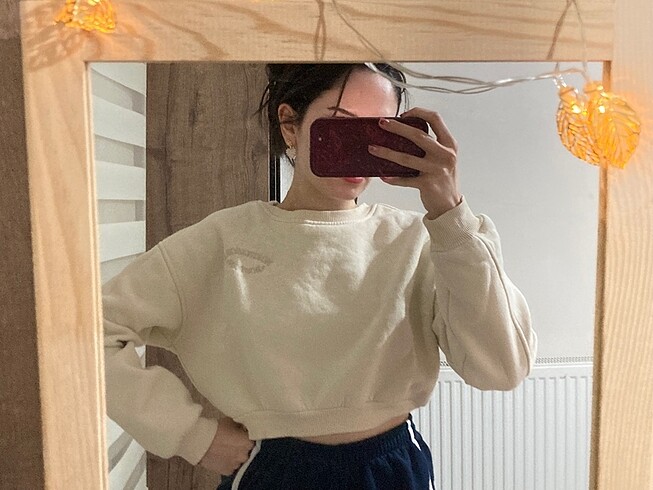 Krem rengi ambar sweat