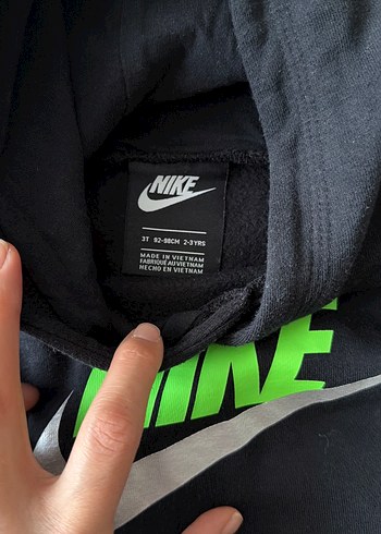 NIKE Siyah Kapüşonlu Erkek Sweatshirt - Görsel 2
