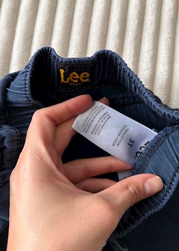 Lacivert LEE marka yumuşak jogger kot - Görsel 2