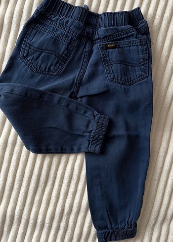 Lacivert LEE marka yumuşak jogger kot - Görsel 3