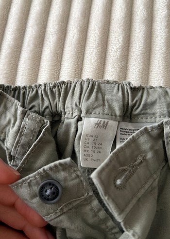 Erkek çocuk keten yeşil pantolon H&M - Görsel 2