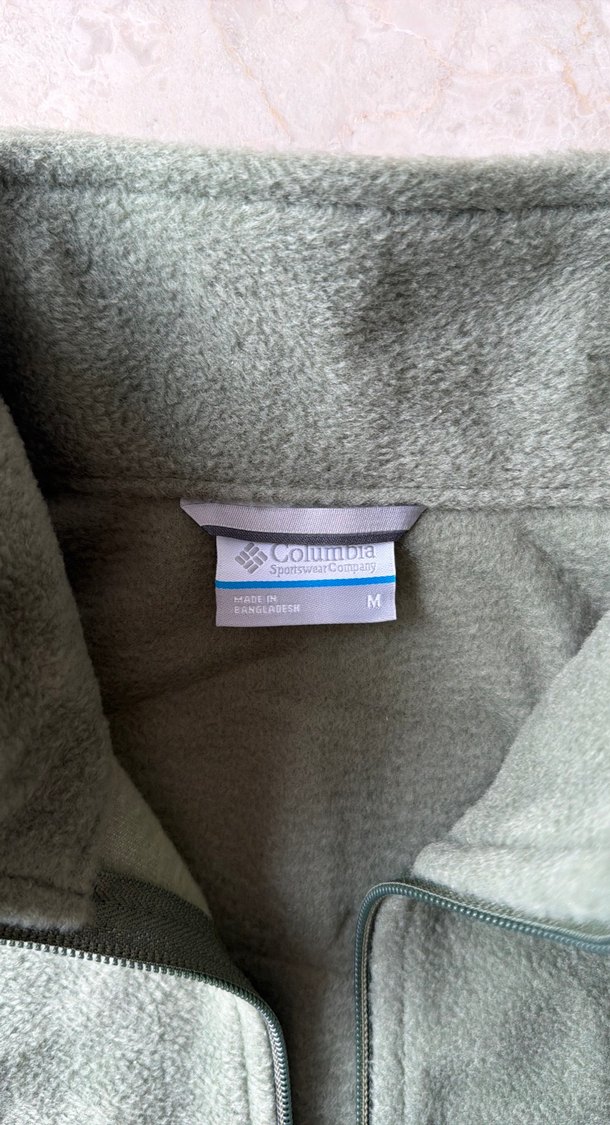 Columbia Yeşil Fermuarlı Erkek Polar - Görsel 2