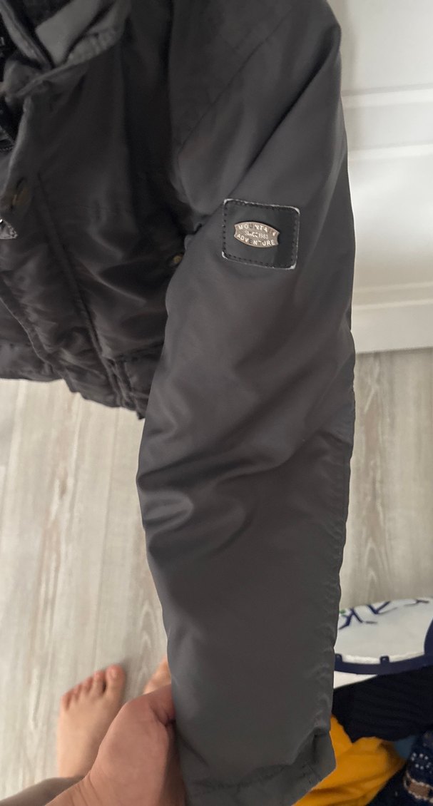 Erkek Çocuk Siyah Kürklü Streetwear Kaban - Görsel 4