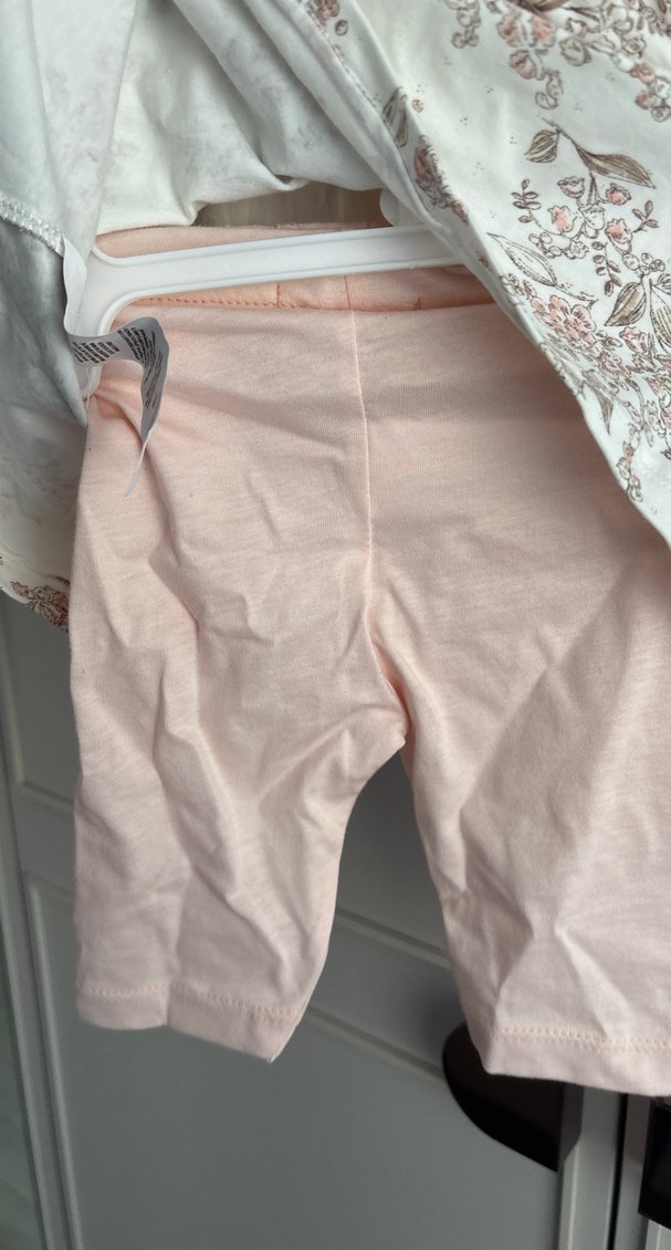 Dantel Detaylı Pembe Bebek Kız Takımı - Görsel 3