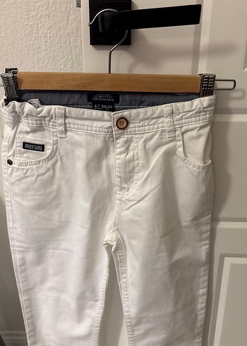 Erkek Çocuk Beyaz Regular Fit Kot Pantolon - Görsel 2