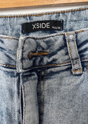 LC Waikiki Gri Mavi Bol Kesim Midi Denim Kadın Jean