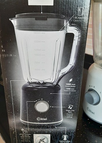 Beyaz ve Gri Kiwi Blender - Görsel 6