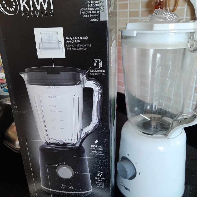 Beyaz ve Gri Kiwi Blender - Görsel 5