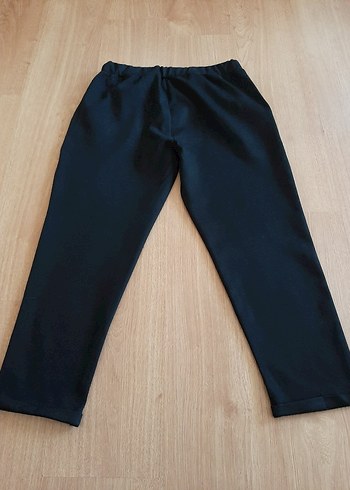 Kadın Siyah Regular Fit Kumaş Pantolon - Görsel 4