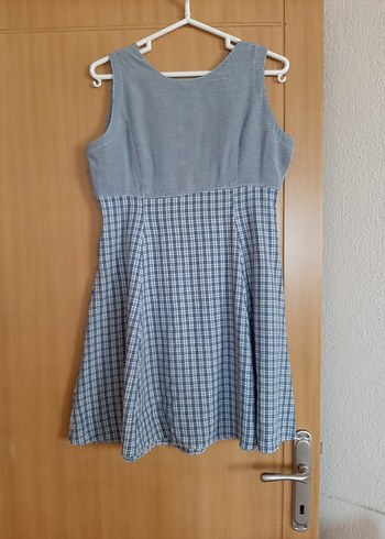 Gri Düğmeli Bohem Midi Elbise - Görsel 5