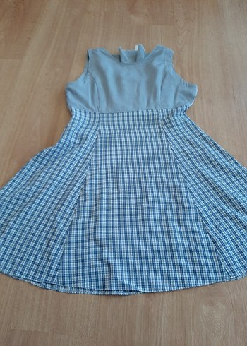 Gri Düğmeli Bohem Midi Elbise - Görsel 10