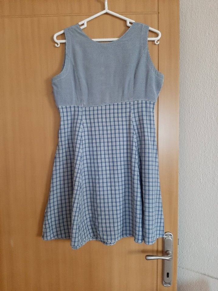 Gri Düğmeli Bohem Midi Elbise - Görsel 5