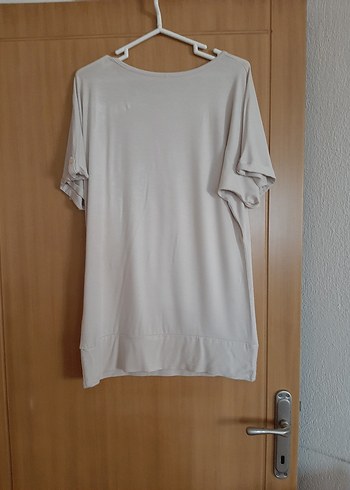 Bej renkli İşlemeli bluz - Görsel 4