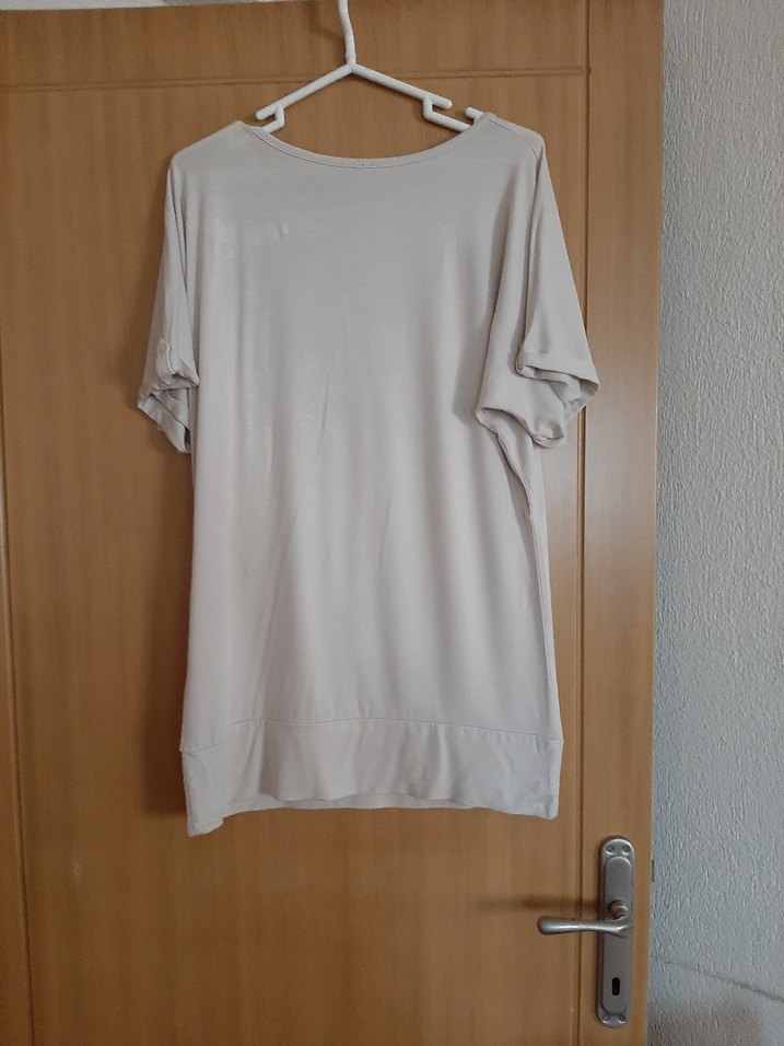 Bej renkli İşlemeli bluz - Görsel 3