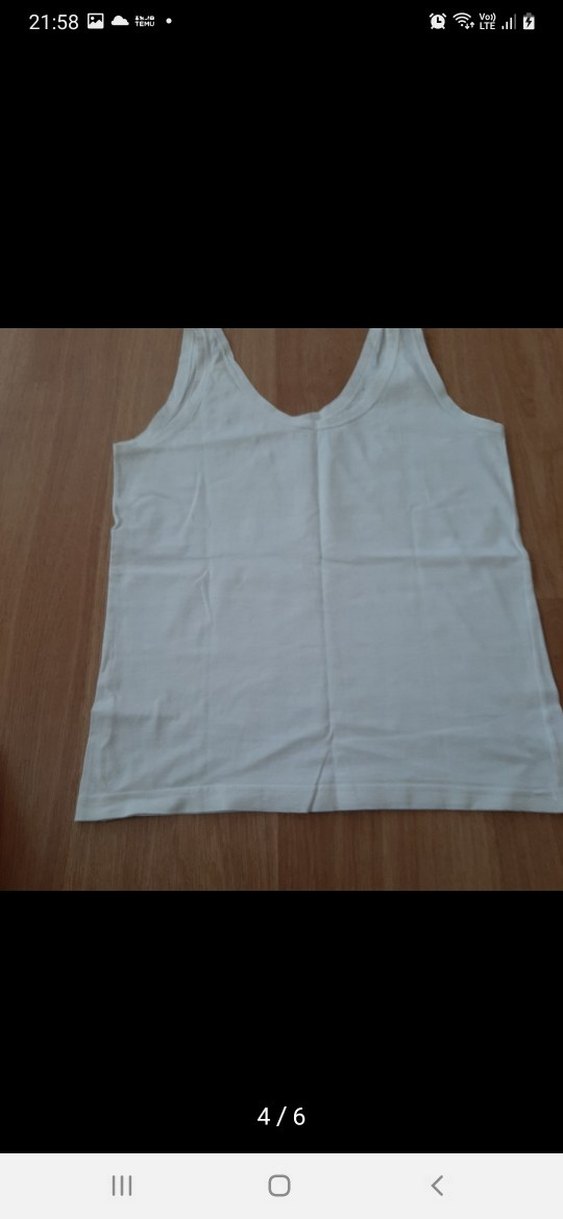 Bisiklet Yaka Beyaz Midi Kadın Thirt - Görsel 4