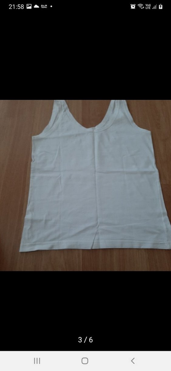 Bisiklet Yaka Beyaz Midi Kadın Thirt - Görsel 3