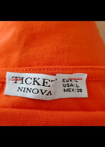 Turuncu Kadın Kolsuz Mini Thirt - Görsel 5