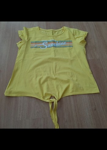 Sarı Kadın Tişört - Görsel 6