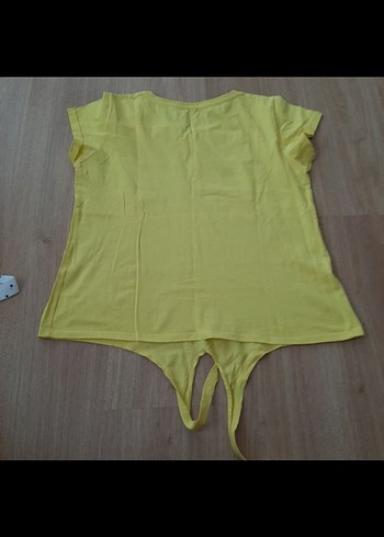 Sarı Kadın Tişört - Görsel 4