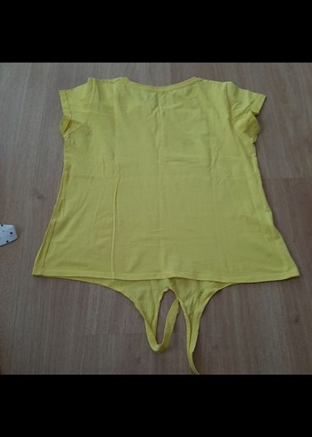 Sarı Kadın Tişört - Görsel 5