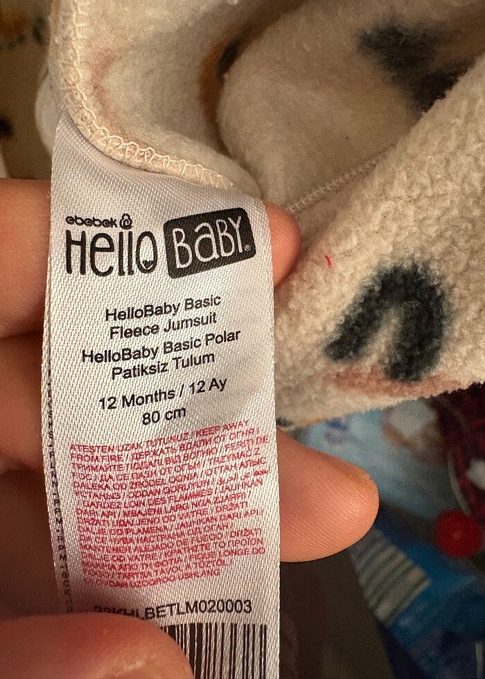 12 ay 80 cm polarlı bebek dış giyim - Görsel 4