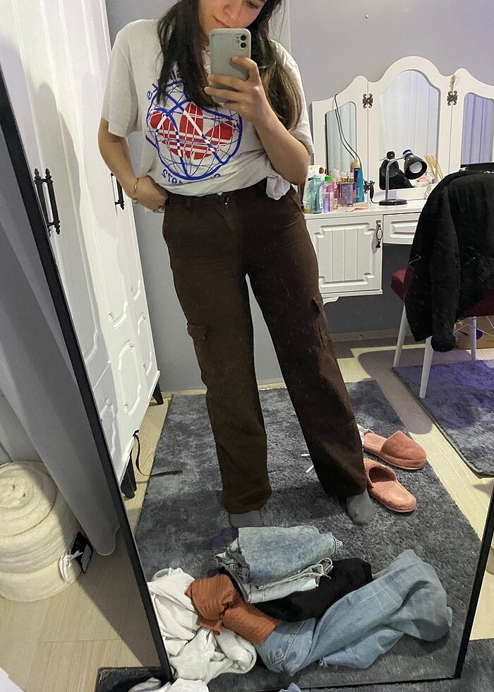 wide leg jean - Görsel 3