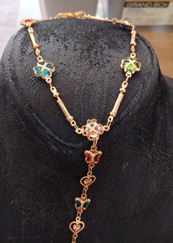 Renkli Zincir Detaylı Bohem Kadın El Zinciri şahmeran - Görsel 2