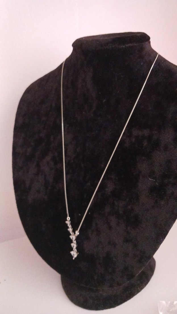 Zincir Detaylı Çelik Midi Kolye - Görsel 2