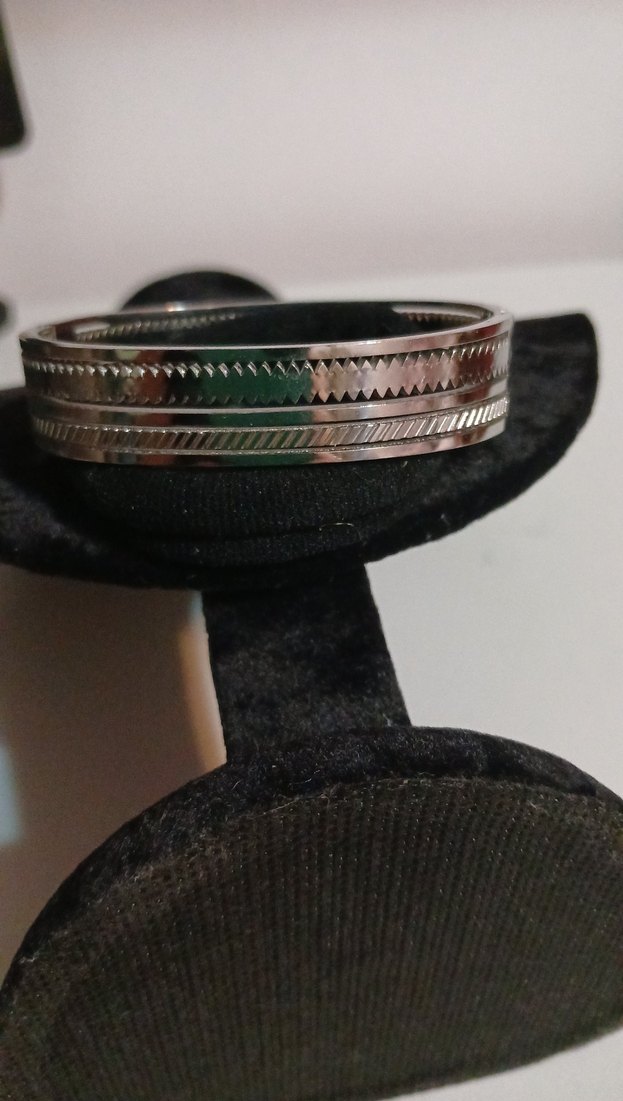 Gri Tokalı Bohem Kadın Çelik Bileklik - Görsel 2