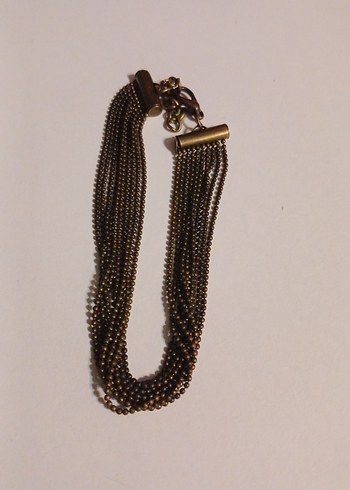 Zincir Detaylı Vintage Eskitme Bileklik - Görsel 3