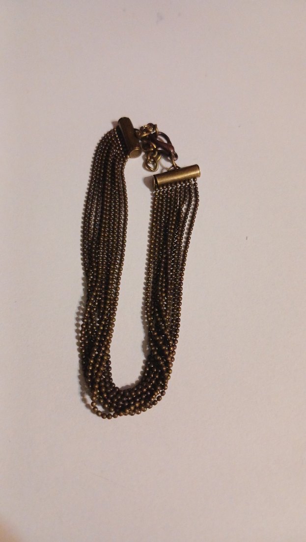 Zincir Detaylı Vintage Eskitme Bileklik - Görsel 3