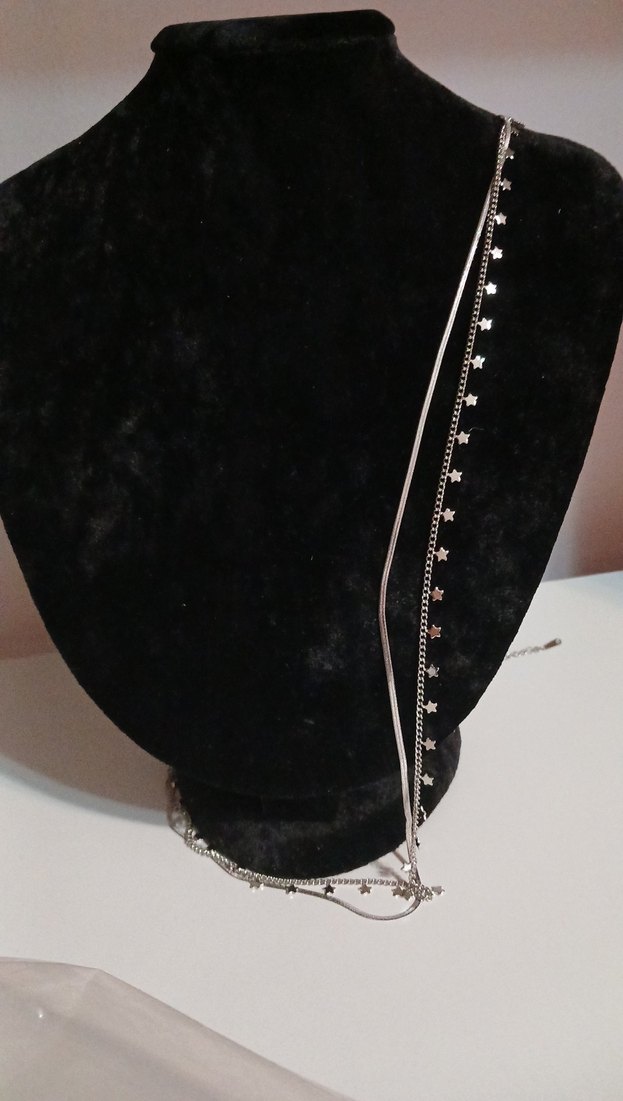 Uzun Zincir Detaylı Siyah Gotik Vücut kolyesi Bel zinciri - Görsel 2