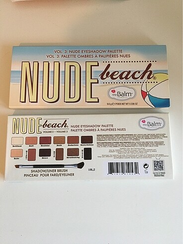  Beden The Balm Nude Beach Far Paleti
