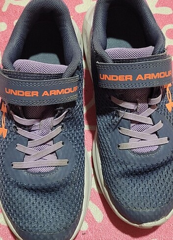 33 Beden mor Renk Underarmour 33.5 kız çocuk koşu ayakkabısı 