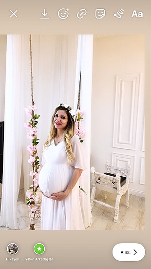 Melek kol dış çekim ve hamile elbisesi