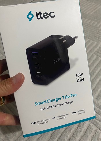 Ttec SmartCharger Trio Pro 65W Seyahat Şarj Cihazı