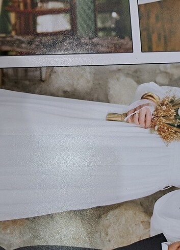 42 Beden beyaz Renk Nikah elbisesi