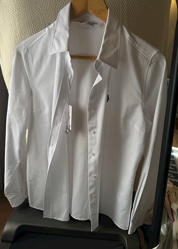 Kadın Beyaz Uzun Kollu Pamuklu Gömlek - Görsel 5