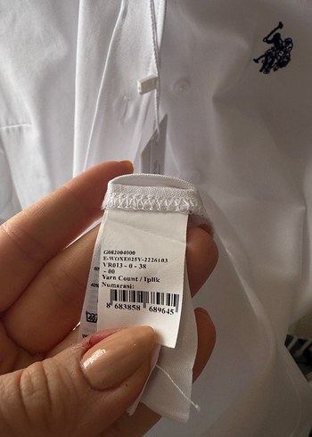 Kadın Beyaz Uzun Kollu Pamuklu Gömlek - Görsel 2