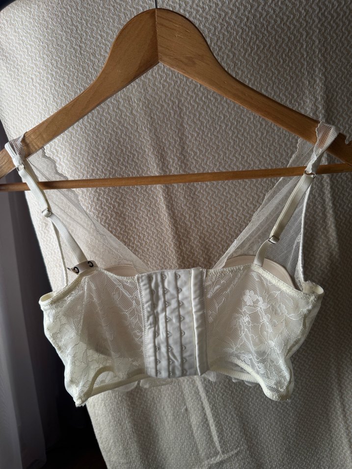 İntimissimi Beyaz Bohem Dantelli Midi Sütyen - Görsel 2