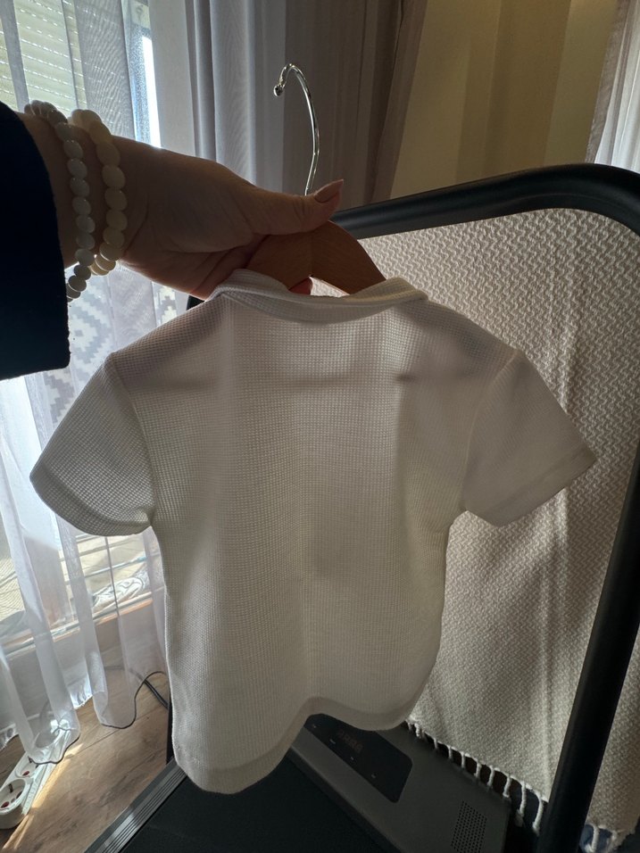 Erkek Çocuk Beyaz Kısa Kollu polo yaka - Görsel 3