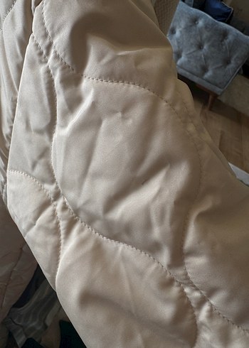 Kapitone mevsimlik mont ceket - Görsel 4