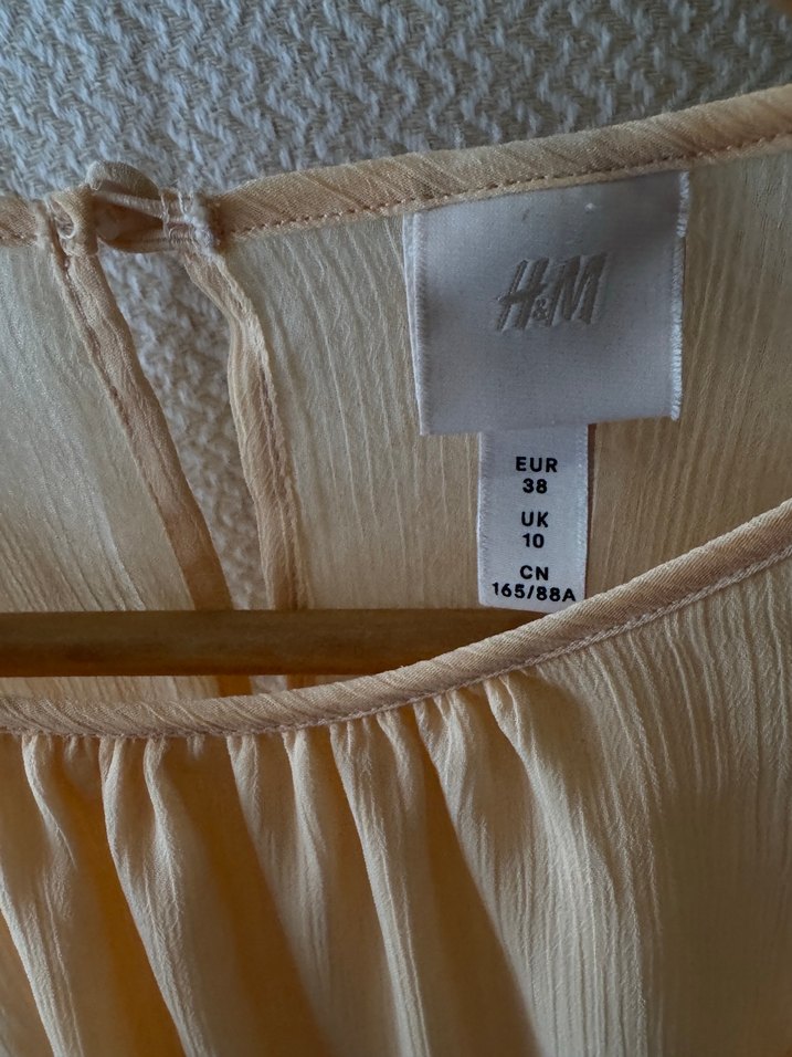 Açık turuncu Fırfırlı Bohem Kadın Bluz - Görsel 2