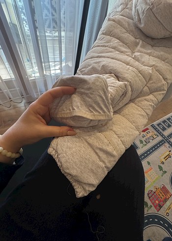 Ekru Unisex Kürklü Bebek Tulumu - Görsel 9