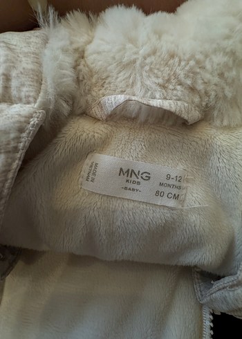 Ekru Unisex Kürklü Bebek Tulumu - Görsel 2