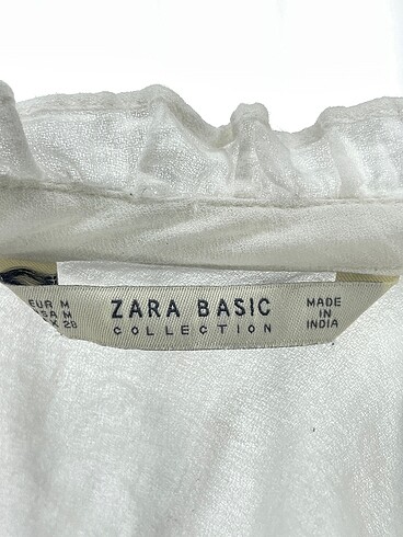 m Beden beyaz Renk Zara Bluz %70 İndirimli.