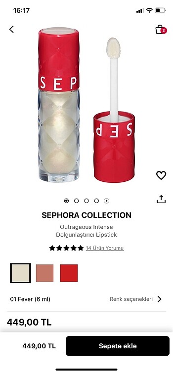  Beden sephora outrageous